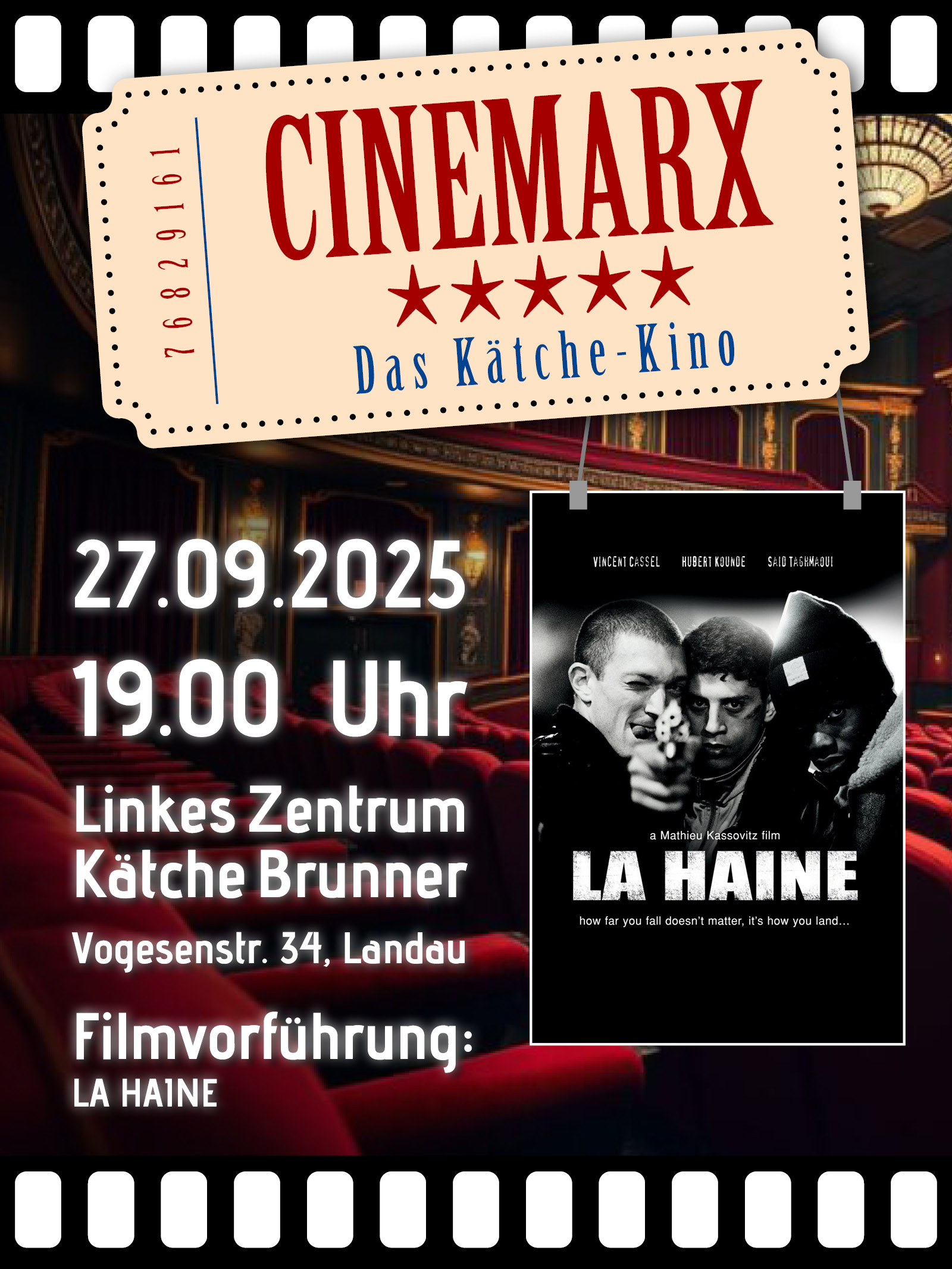 CineMarx – Das Kätche Kino am 27.09.2025