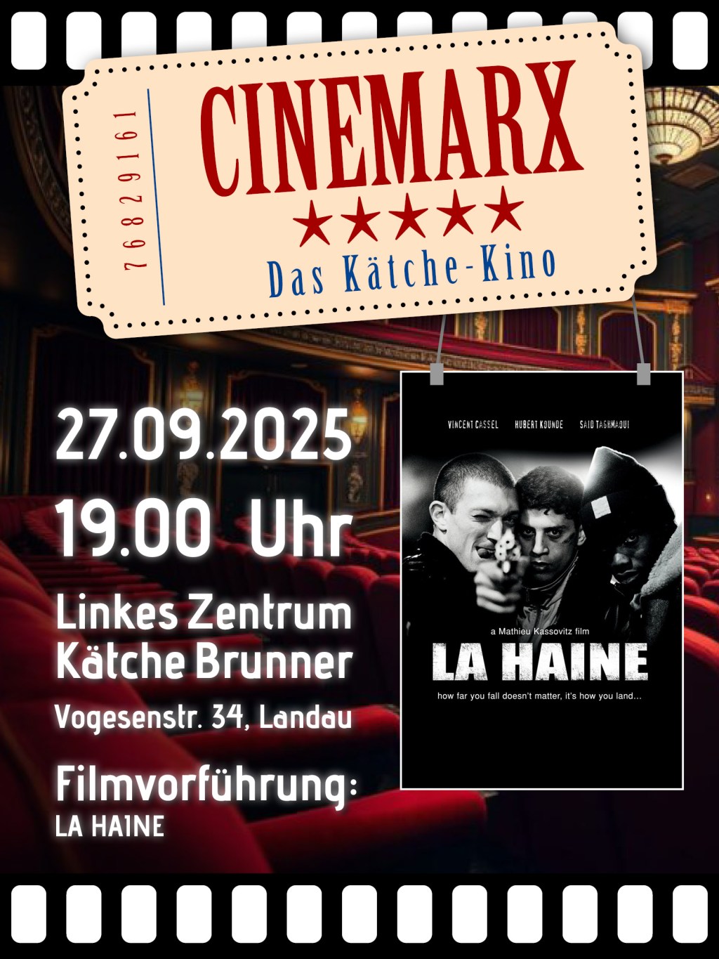 CineMarx – Das Kätche Kino am&nbsp;27.09.2025