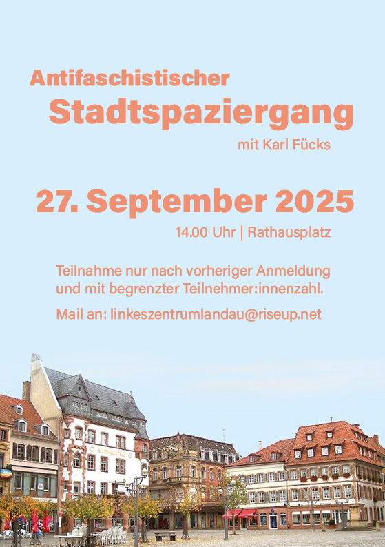 Antifaschistischer Stadtspaziergang mit Karl&nbsp;Fücks