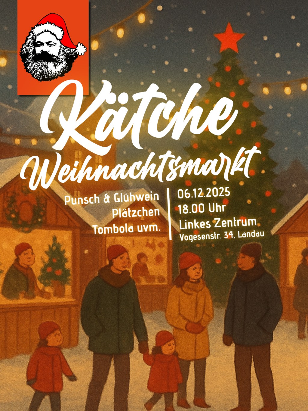 Weihnachtsmarkt am 06.12. im Linken&nbsp;Zentrum